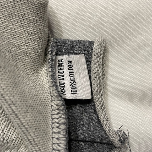 Lovello Elizabeth Stefani Terrycloth Lined Short Sleeve Sweatsuit Jumpsuit Gray - Picture 2 of 11